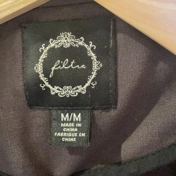 Filtine by Anthropologie dark gray woman’s jacket - Picture 5 of 12